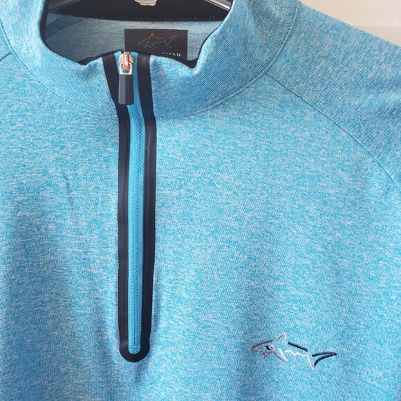 Greg Norman for Tasso Elba 1/4 zip long sleeve golf shirt pullover size small - Picture 6 of 11